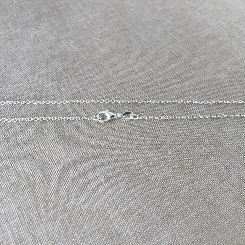 20" - 925 Sterling Silver Filled Necklace Chain - Dainty Fine - 20" - 20 Inch - Lobster Claw Clasp - .925 Stamped - Cable Chain The Attic Exchange