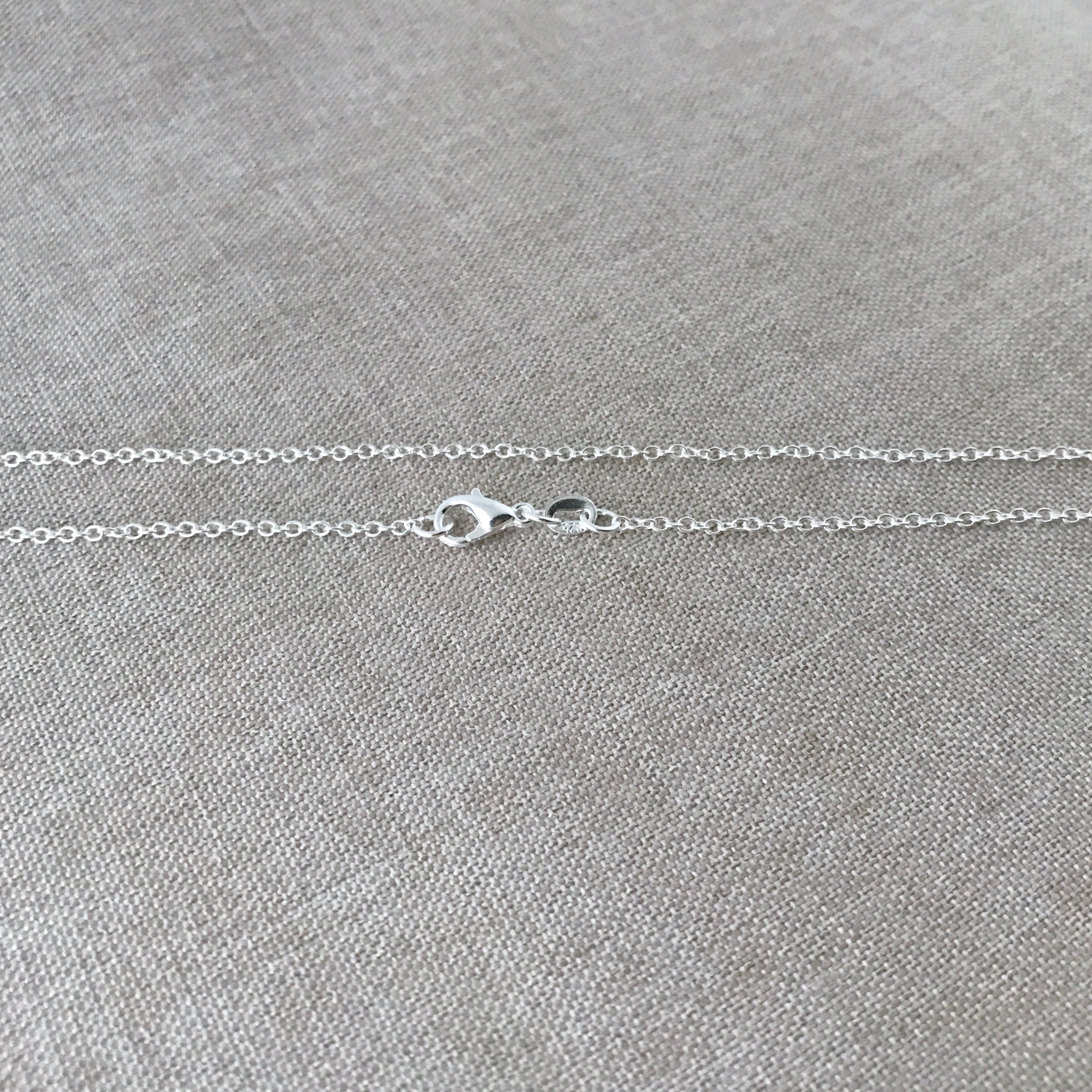 20" - 925 Sterling Silver Filled Necklace Chain - Dainty Fine - 20" - 20 Inch - Lobster Claw Clasp - .925 Stamped - Cable Chain The Attic Exchange
