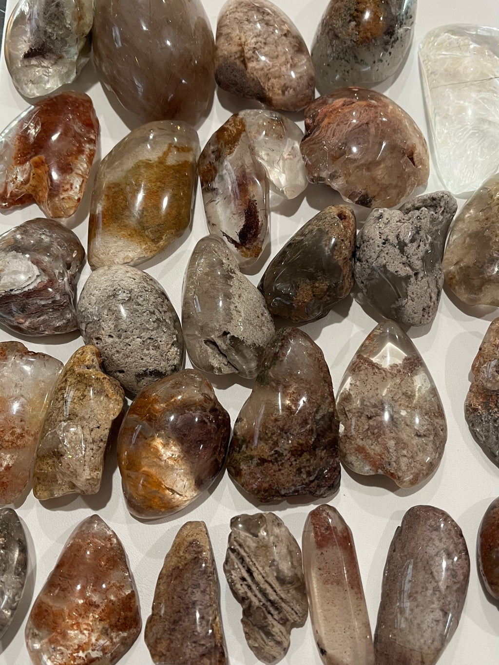 Lodolite Quartz Lenses - Unique Shaman Quartz from Minas Gerais, Brazil with Stunning Inclusions High Ho Gems and Crystals