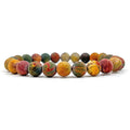 Union - Multicolor Picasso Jasper Gemstone Beaded Bracelet Everwood Original