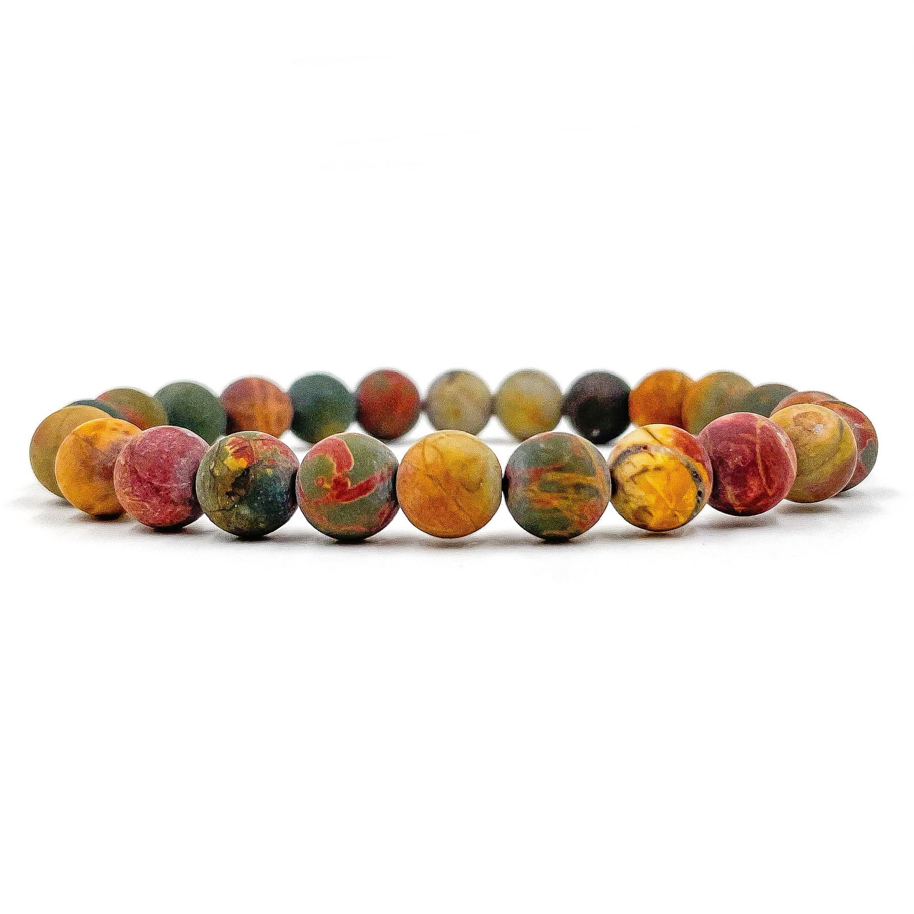 Union - Multicolor Picasso Jasper Gemstone Beaded Bracelet Everwood Original
