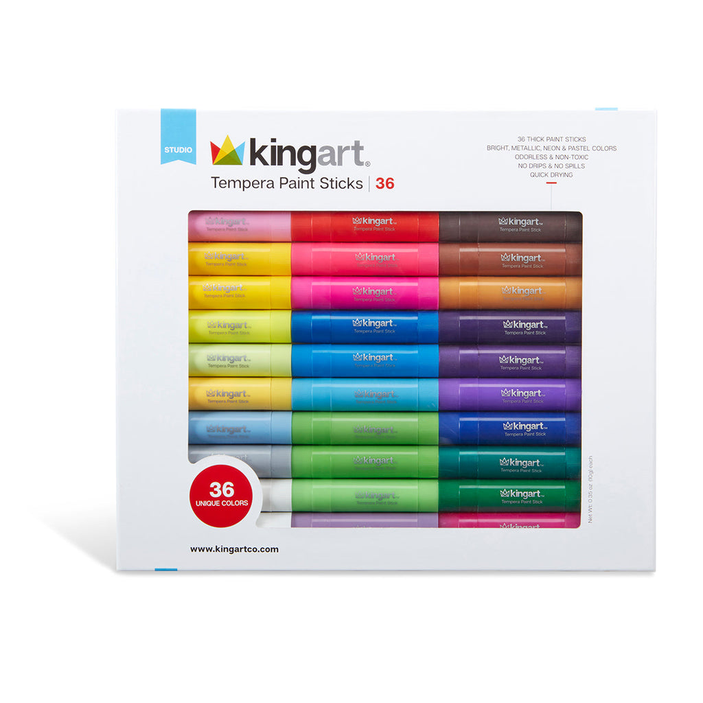 Tempera Paint Sticks 36 Colors KINGART
