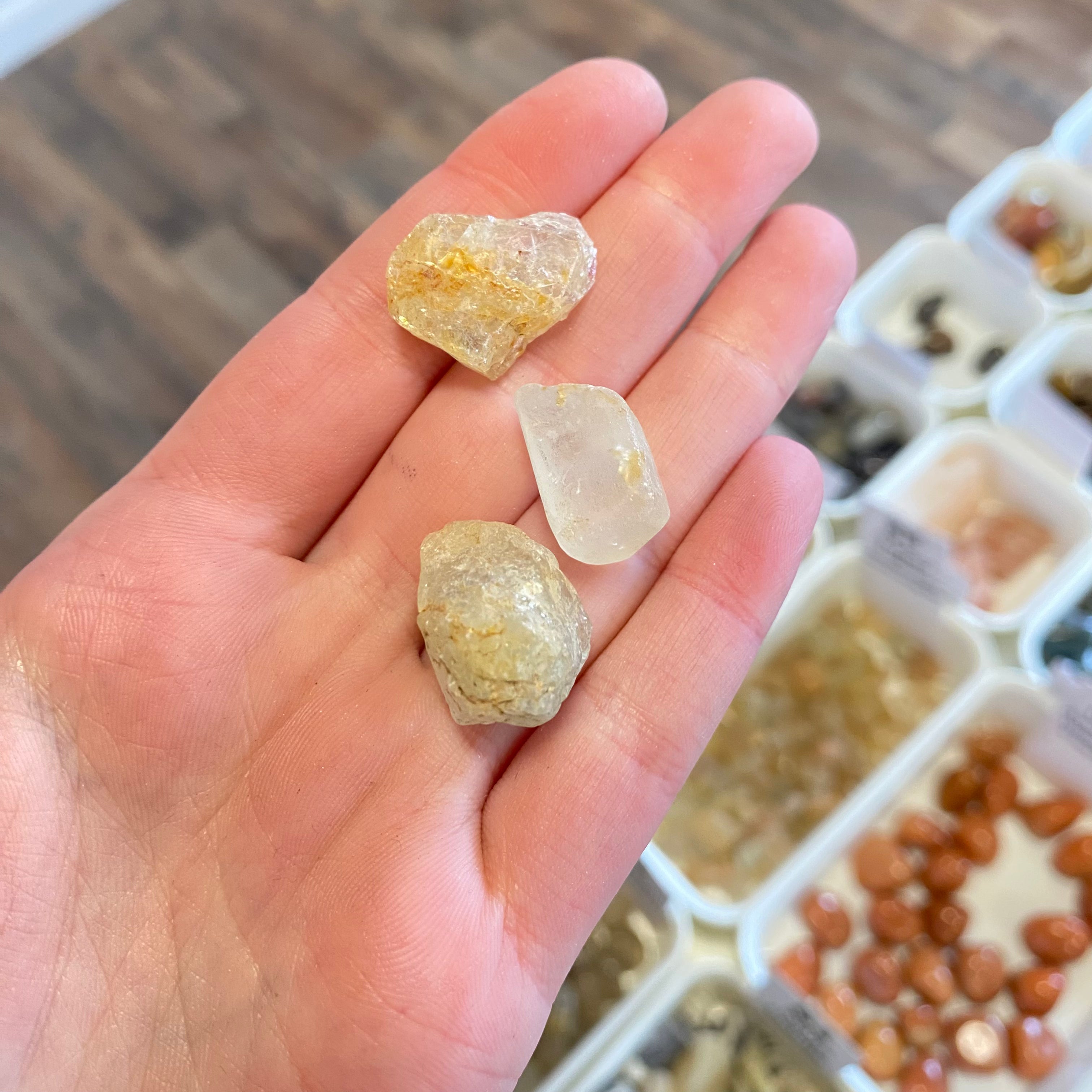 Topaz (Motivation & Drive Towards Recognition) Rough White Mountain Crystals