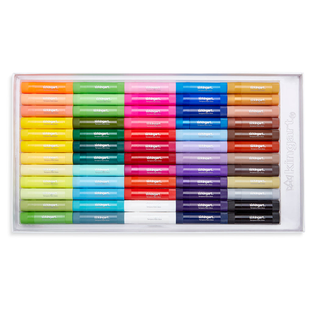 Tempera Paint Sticks, 60 Colors KINGART