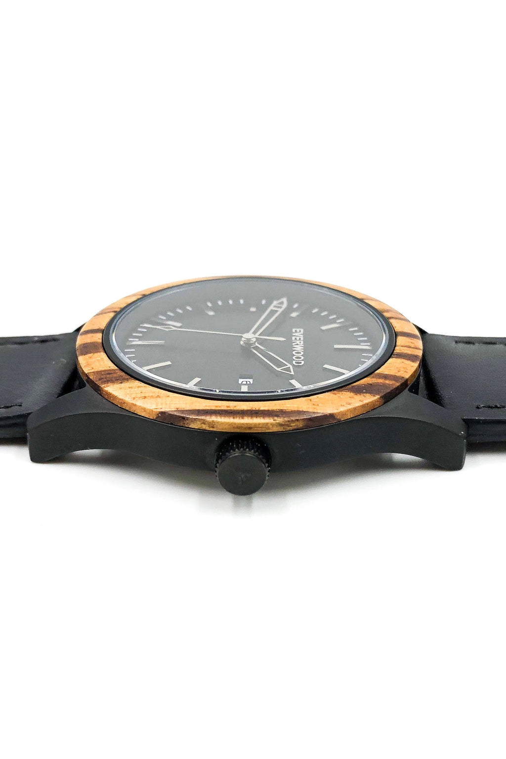 Inverness - Zebrawood & Black Leather Everwood Original