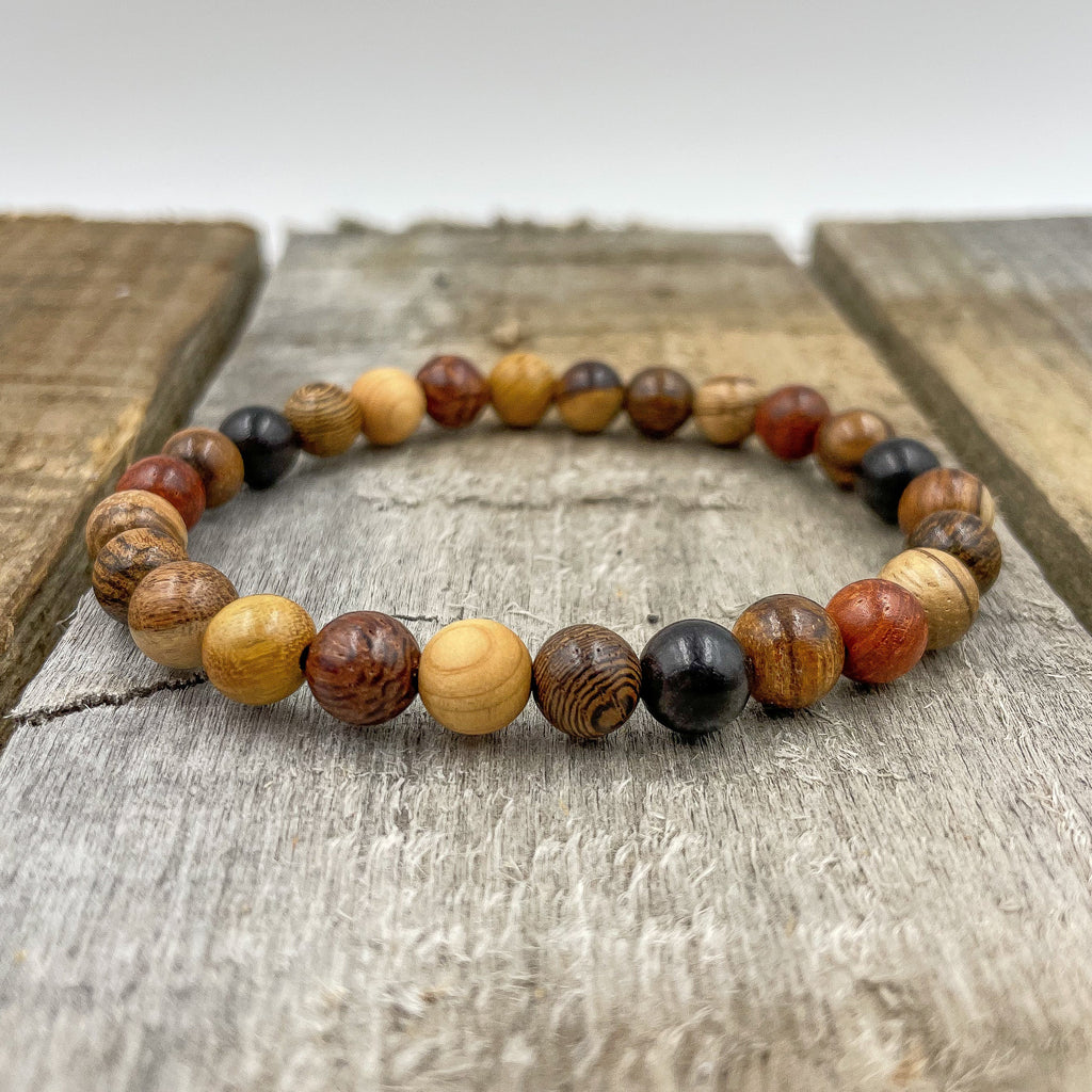 Union - All Mixed Up Wood Mala Beaded Bracelet Everwood Original
