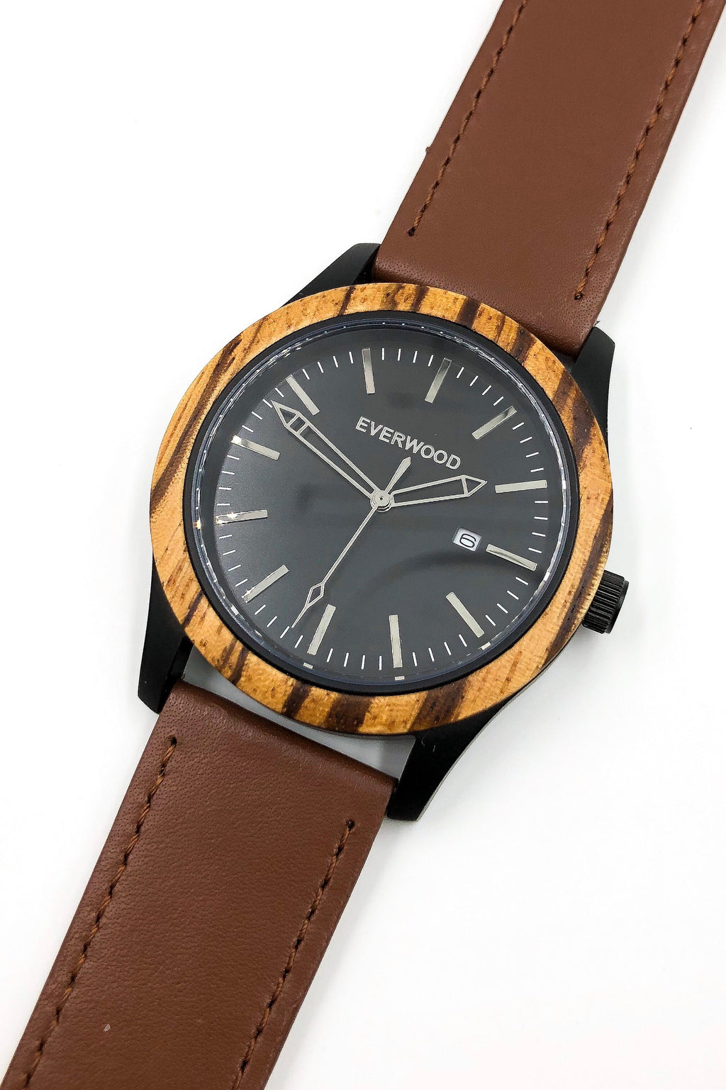 Inverness - Zebrawood & Brown Leather Everwood Original