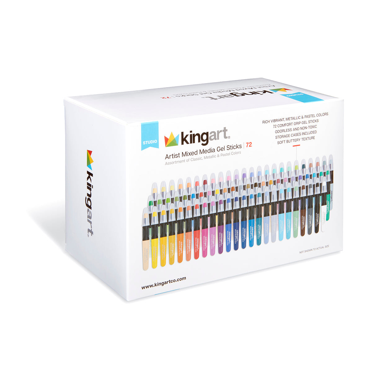 Gel Stick Crayons 72 Colors KINGART