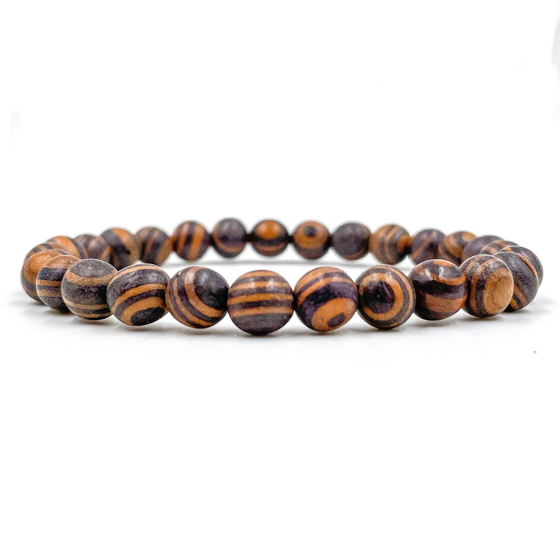 Union - Zebra Rosewood Mala Beaded Bracelet Everwood Original