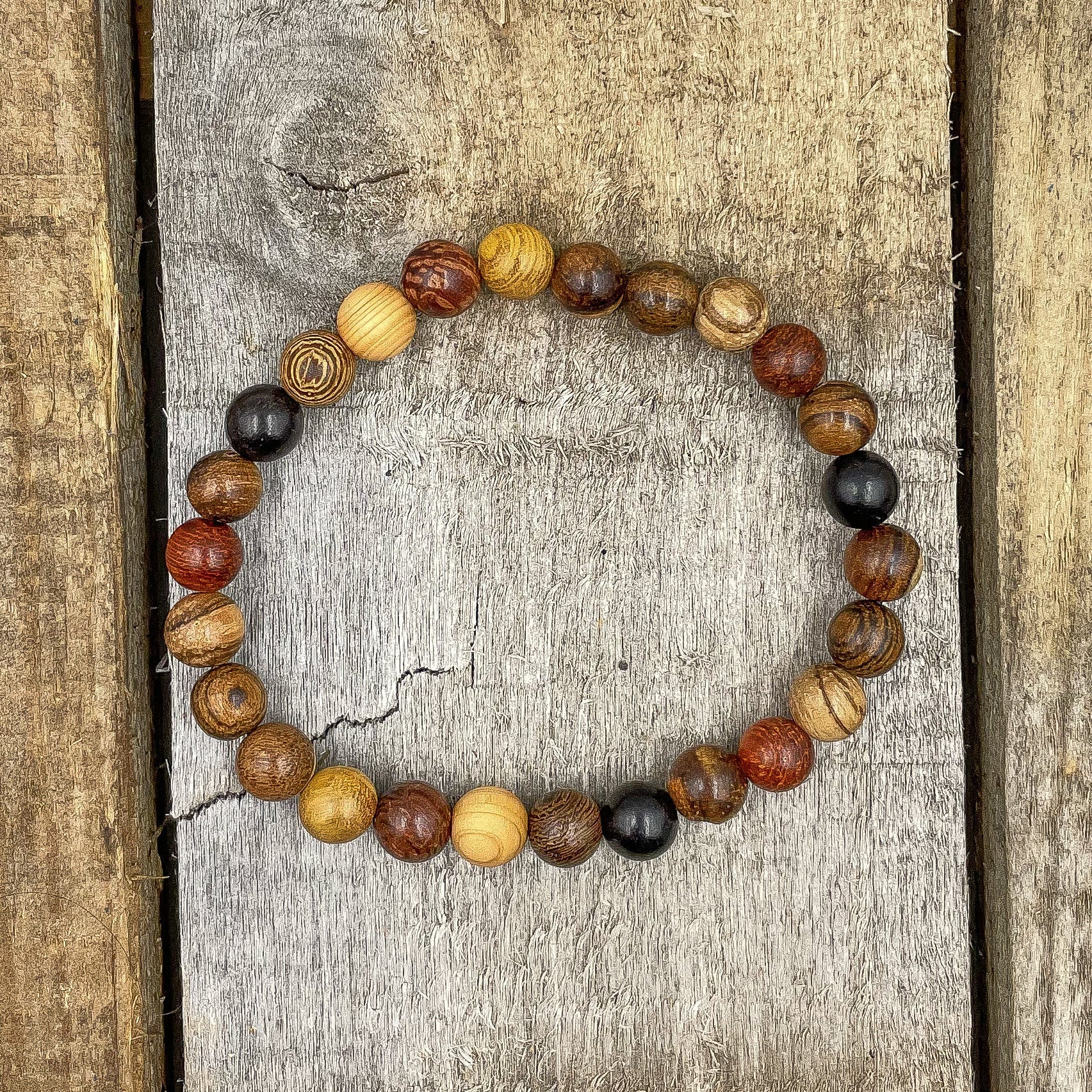 Union - All Mixed Up Wood Mala Beaded Bracelet Everwood Original