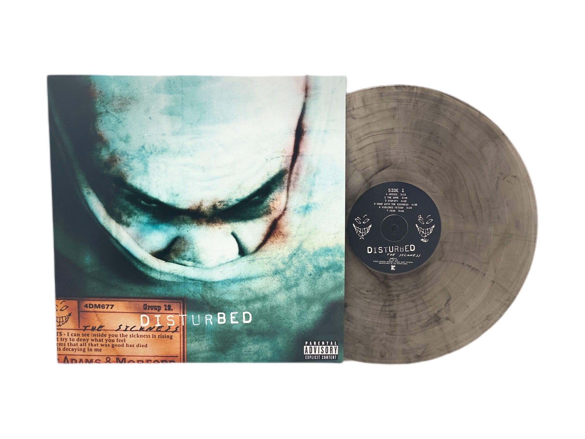 Disturbed - The Sickness (20th Anniversary Limited Edition Smokey Black Colored Vinyl) Pale Blue Dot Records