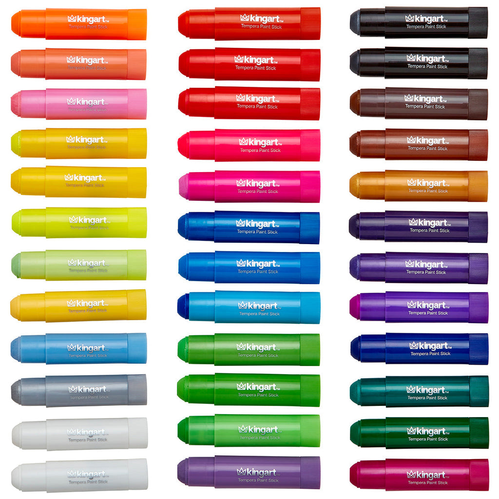 Tempera Paint Sticks 36 Colors KINGART