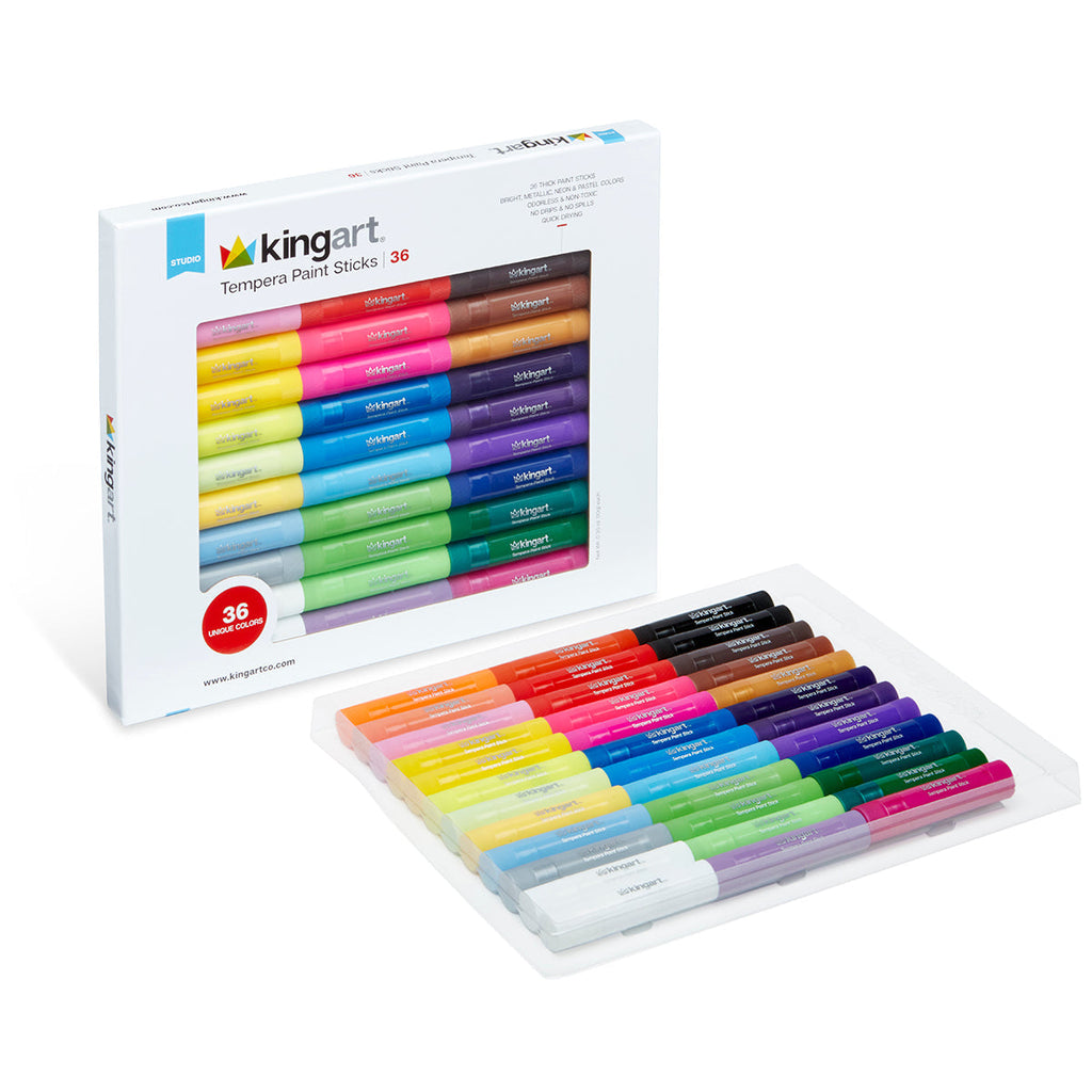 Tempera Paint Sticks 36 Colors KINGART