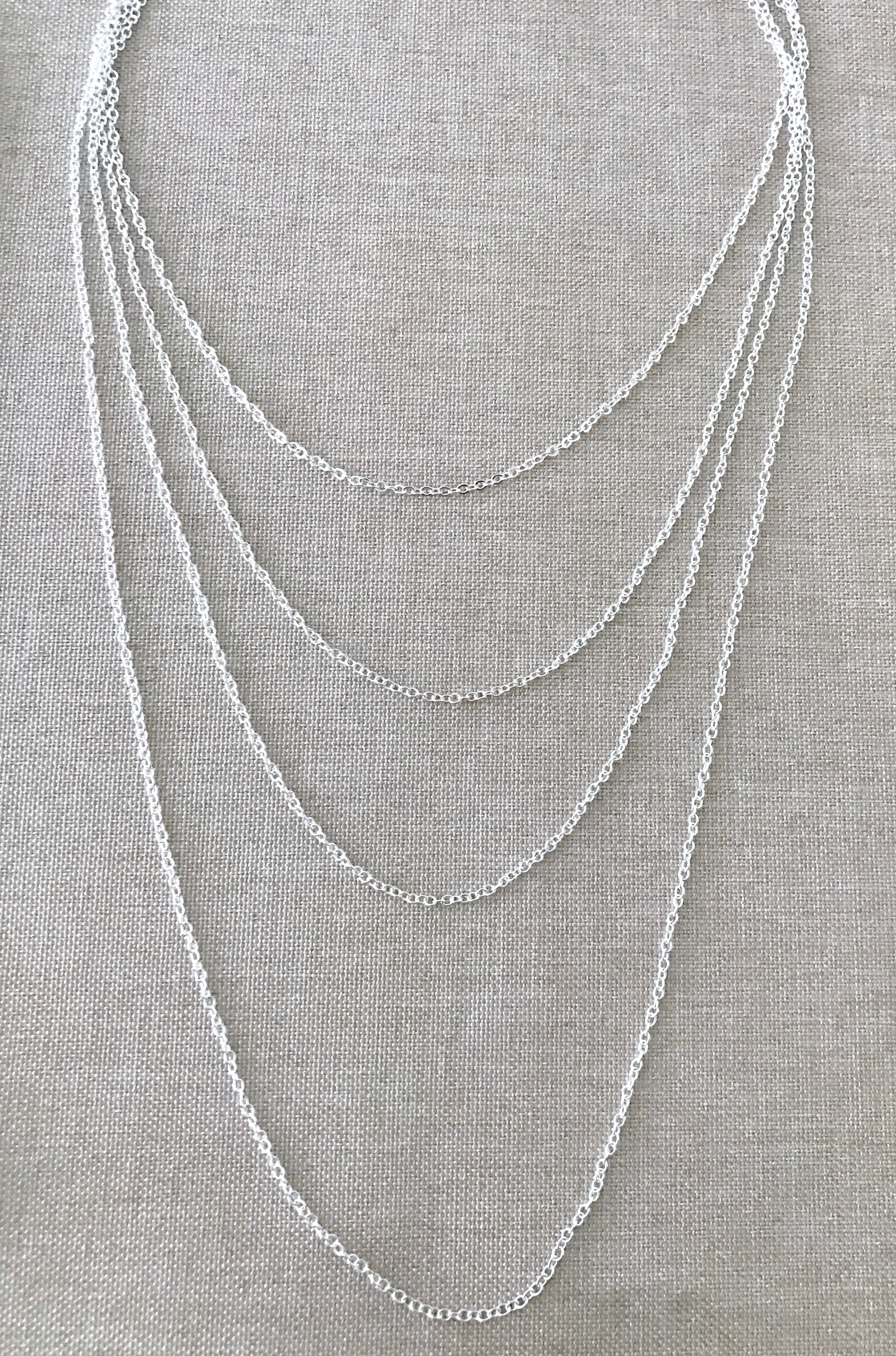20" - 925 Sterling Silver Filled Necklace Chain - Dainty Fine - 20" - 20 Inch - Lobster Claw Clasp - .925 Stamped - Cable Chain The Attic Exchange