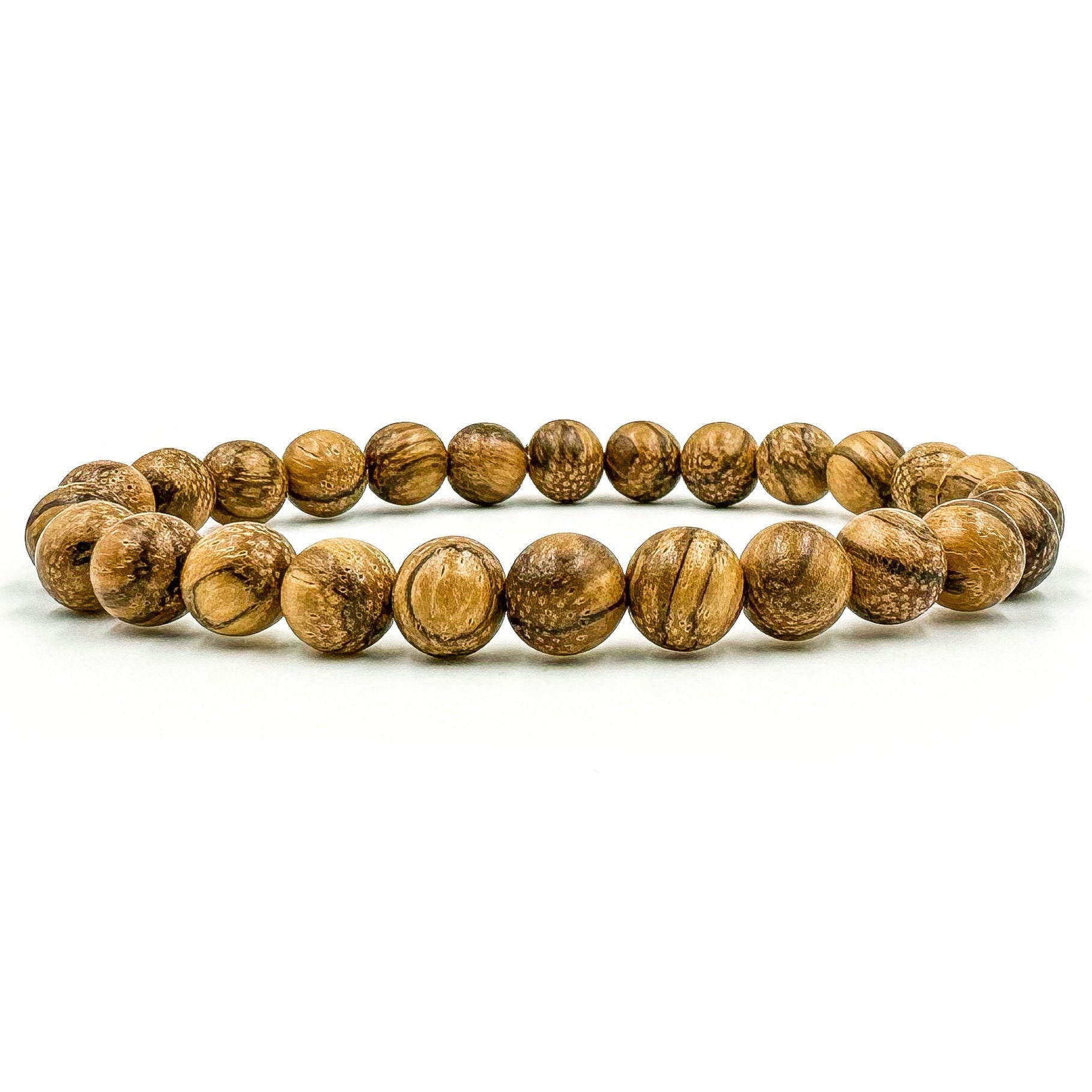 Premium 3 Pack Beaded Bracelet Stack - Sandalwood & Lava Rock Everwood Original