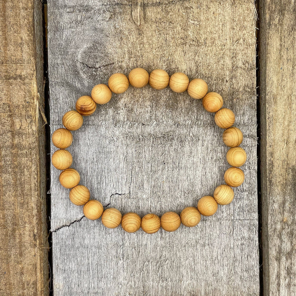 Union - Cedar Wood Mala Beaded Bracelet Everwood Original
