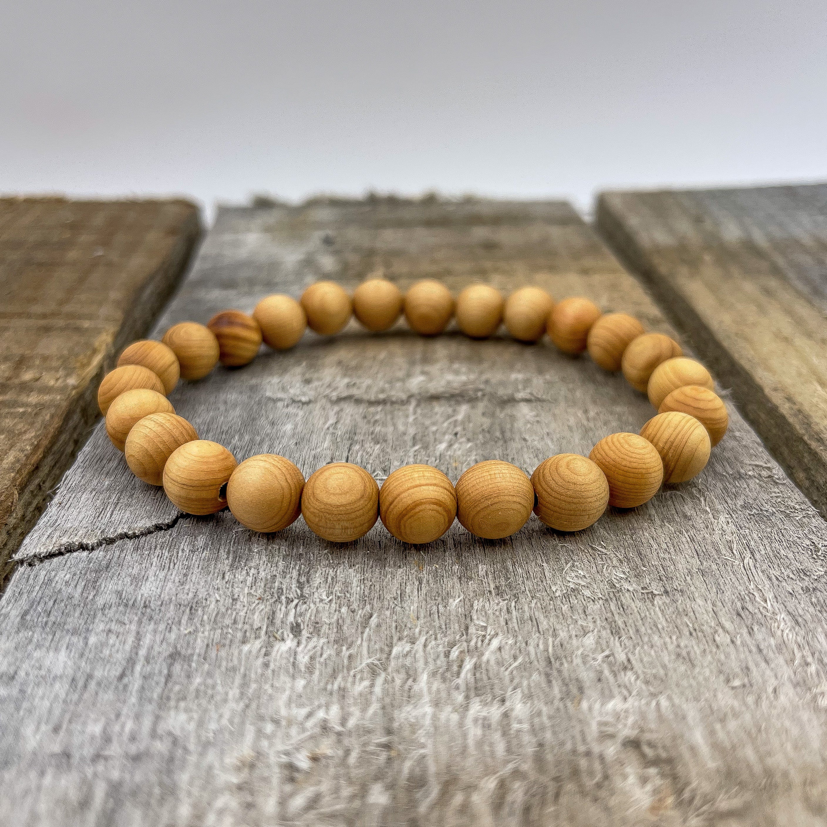 Union - Cedar Wood Mala Beaded Bracelet Everwood Original