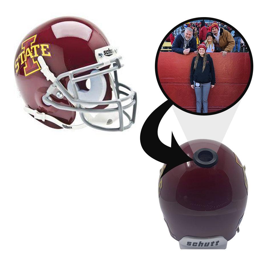 Iowa State Cyclones College Football Collectible Mini Helmet - Picture Inside Fanz Collectibles