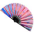Iridescent Holographic Hand Fan The Gay Fan Club