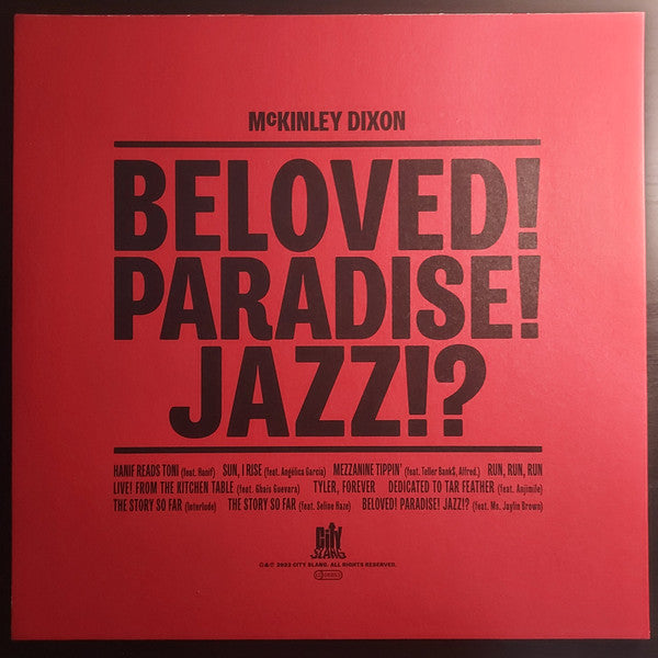 McKinley Dixon - Beloved! Paradise! Jazz!? (RECYCLED COLOR VINYL) | Mint (M) Mint (M) Love Vinyl Records