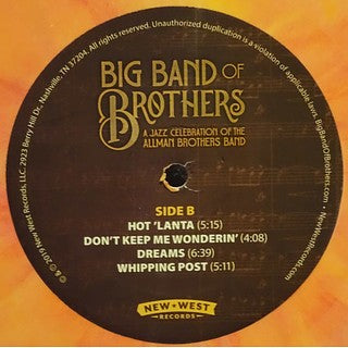 Big Band Of Brothers - A Jazz Celebration Of The Allman Brothers Band (PEACH) | Mint (M) Mint (M) Love Vinyl Records