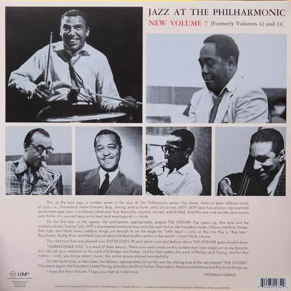 VARIOUS - Norman Granz' Jazz At The Philharmonic - New Volume 7 (Formerly Vols. 12 And 13) | Mint (M) Mint (M) Love Vinyl Records