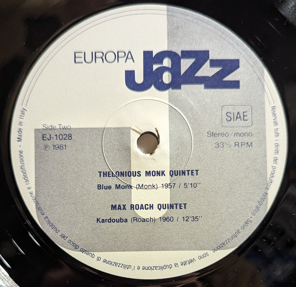 Thelonious Monk - Europa Jazz *ITALY* | Near Mint (NM) Excellent (EX) Love Vinyl Records