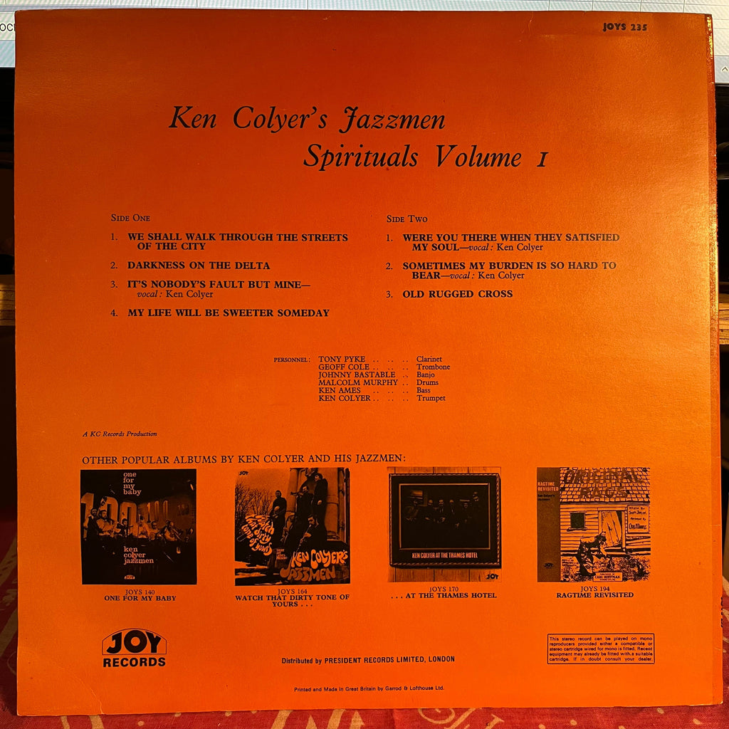 Ken Colyer's Jazzmen - Spirituals Volume 1 *UK* | Near Mint (NM) Near Mint (NM) Love Vinyl Records