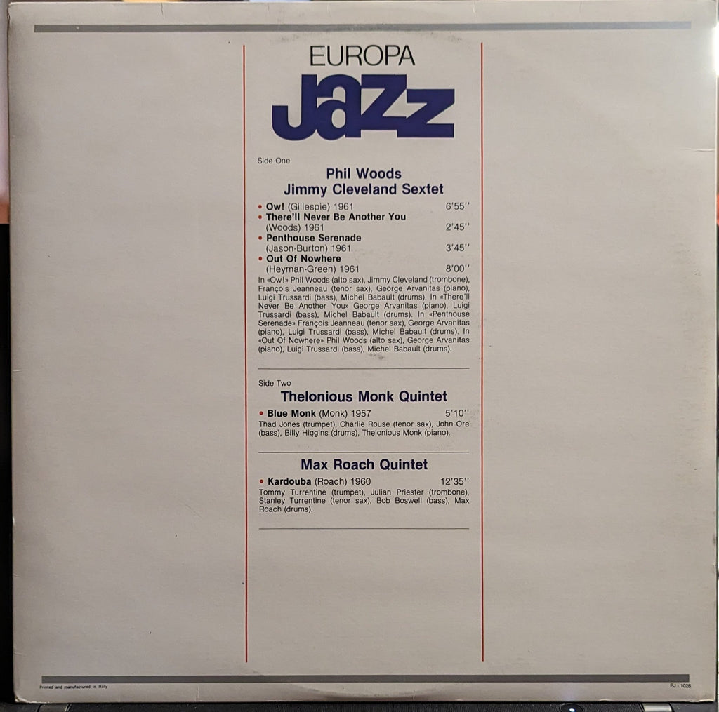 Thelonious Monk - Europa Jazz *ITALY* | Near Mint (NM) Excellent (EX) Love Vinyl Records