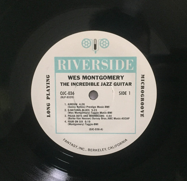 Wes Montgomery - The Incredible Jazz Guitar Of Wes Montgomery | Mint (M) Mint (M) Love Vinyl Records