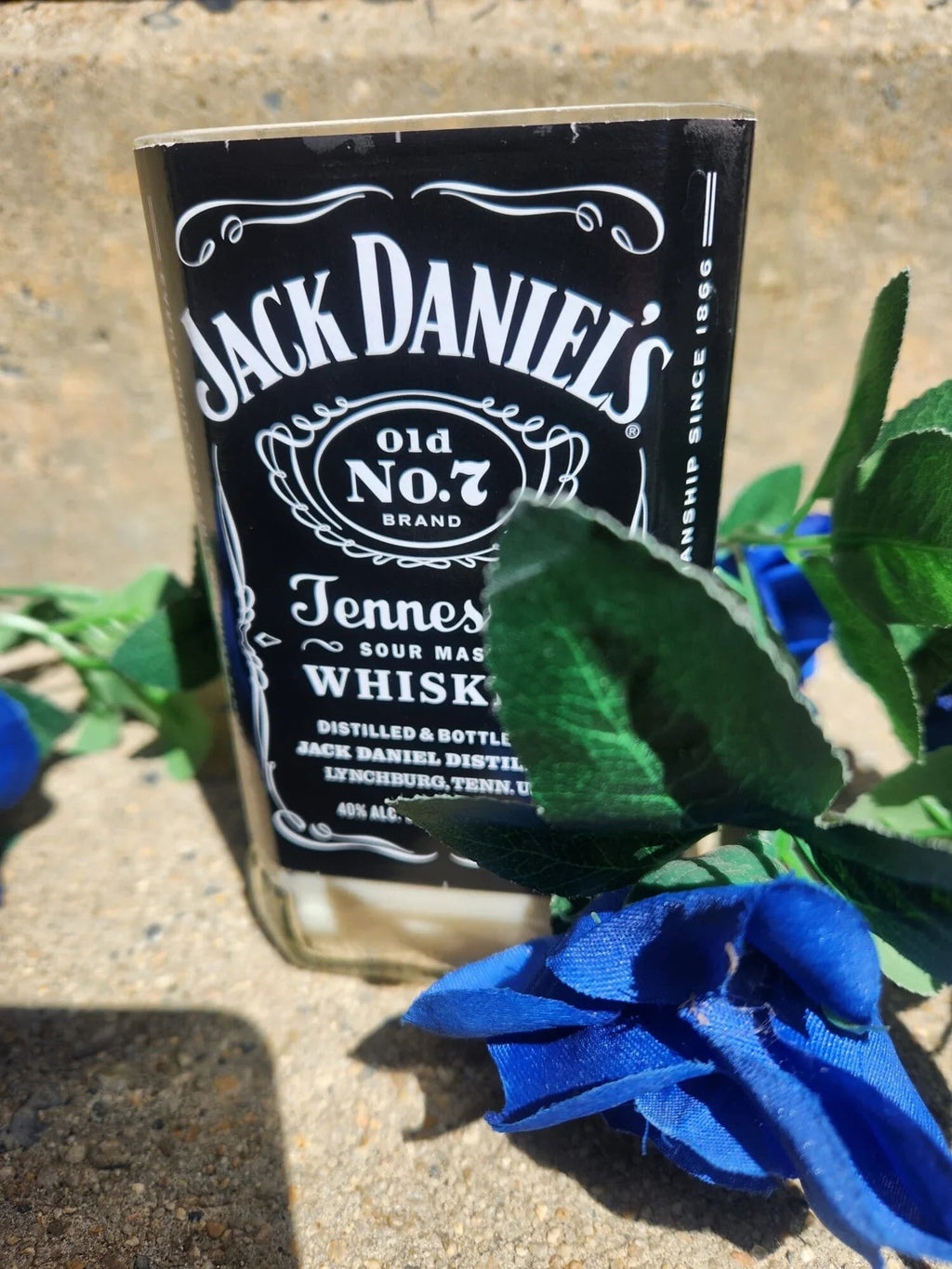 Jack Daniels Upcycled Candle - Black Cherry Whiskey scented candle (10 oz) Fashion Hut Jewelry