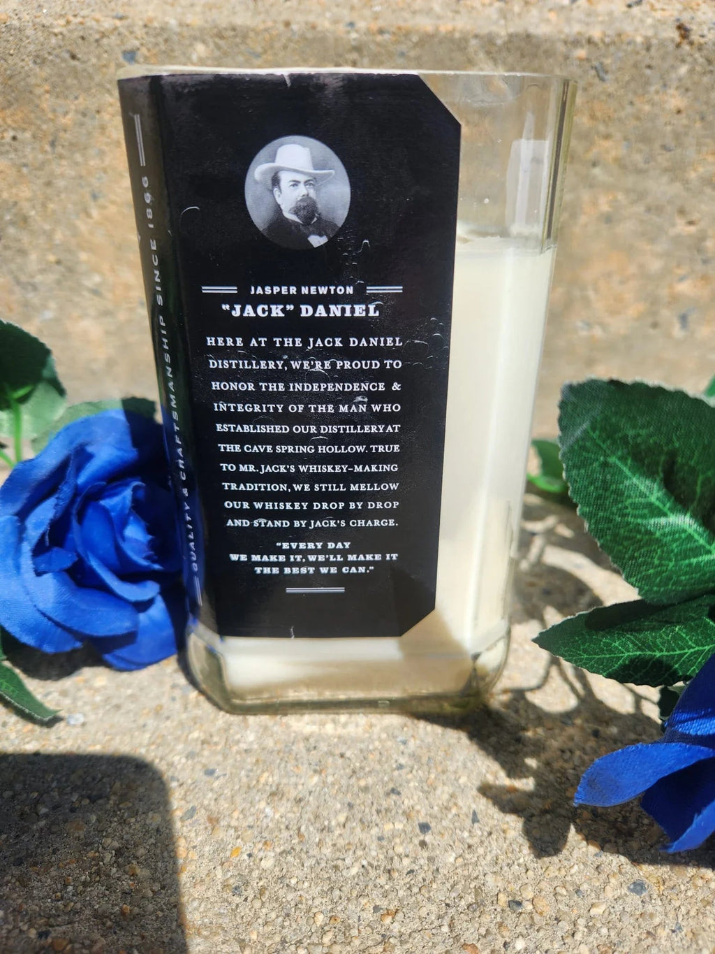 Jack Daniels Upcycled Candle - Black Cherry Whiskey scented candle (10 oz) Fashion Hut Jewelry