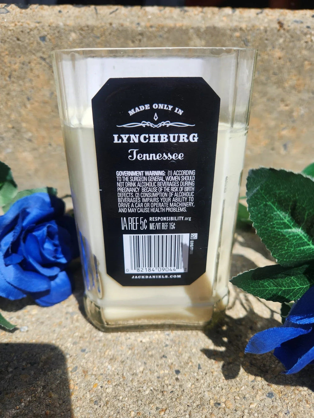 Jack Daniels Upcycled Candle - Black Cherry Whiskey scented candle (10 oz) Fashion Hut Jewelry