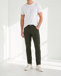 NEW & UPDATED Super - Stretch Men's Chinos //Casual// Olive - Performance Collection LEVINAS® Official