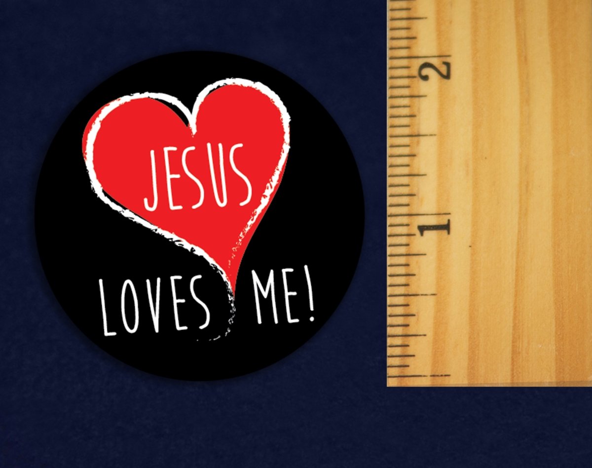 Jesus Loves Me Stickers (250 per Roll) The Awareness Company