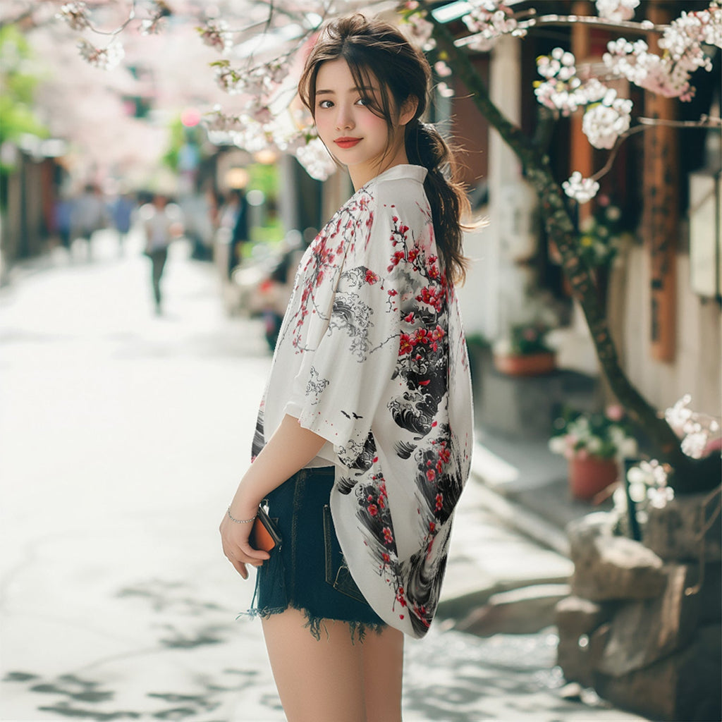 K29 Blossom Waves Kimono Niepce