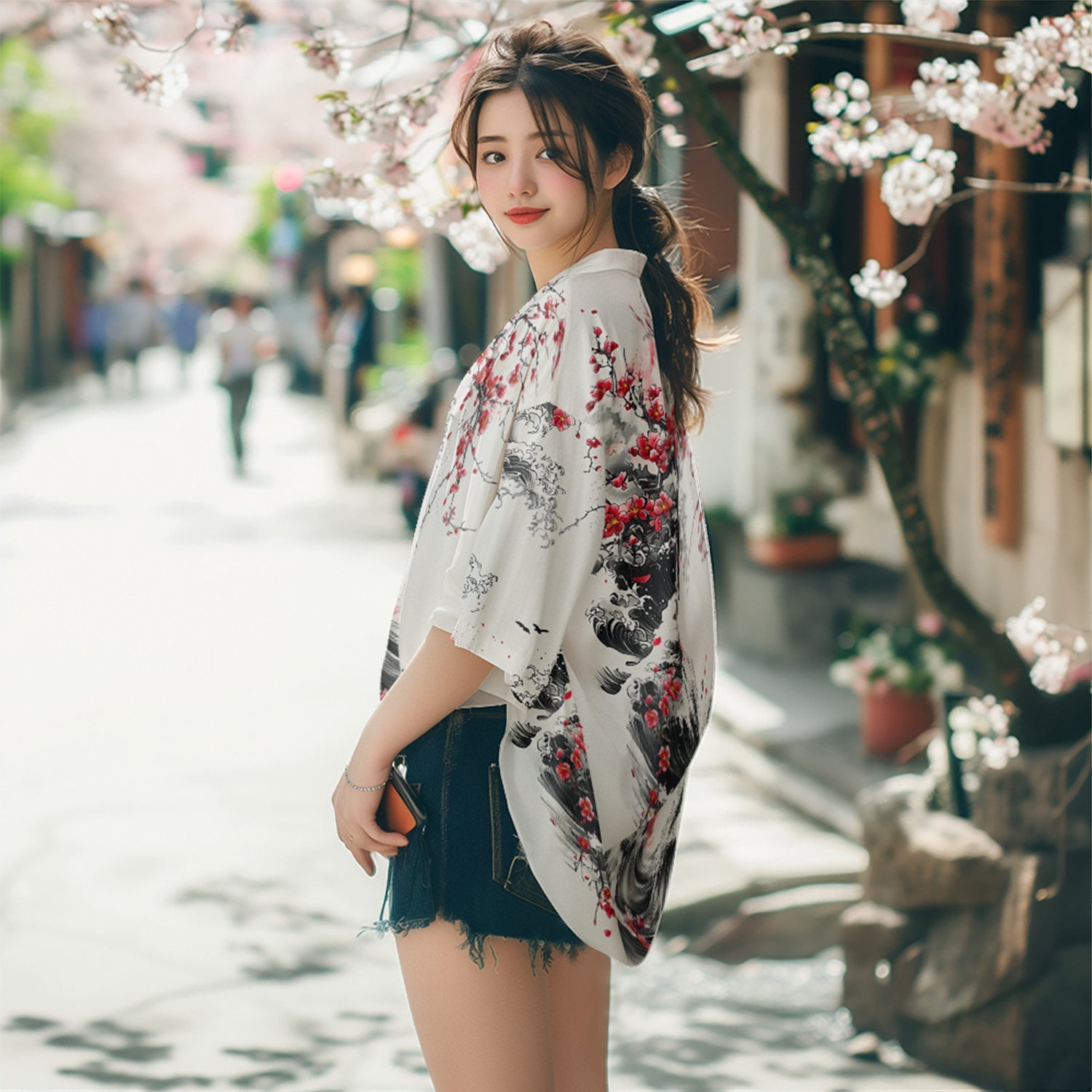 K29 Blossom Waves Kimono Niepce