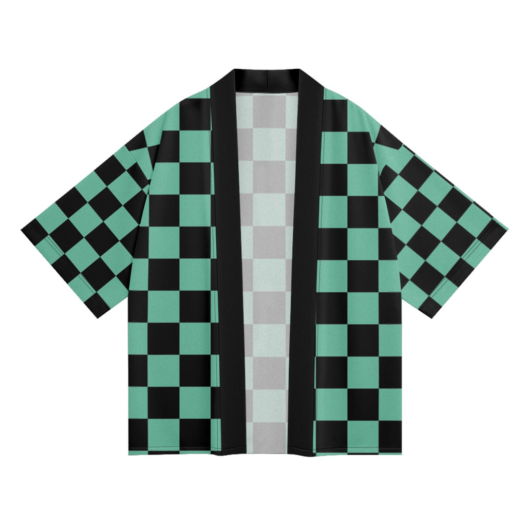 K33 Green Checker Kimono Niepce