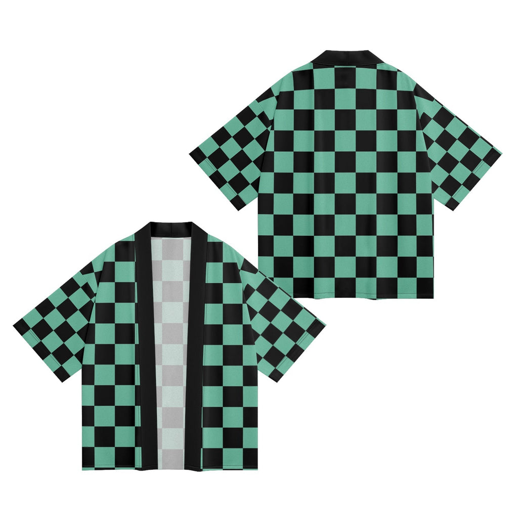 K33 Green Checker Kimono Niepce