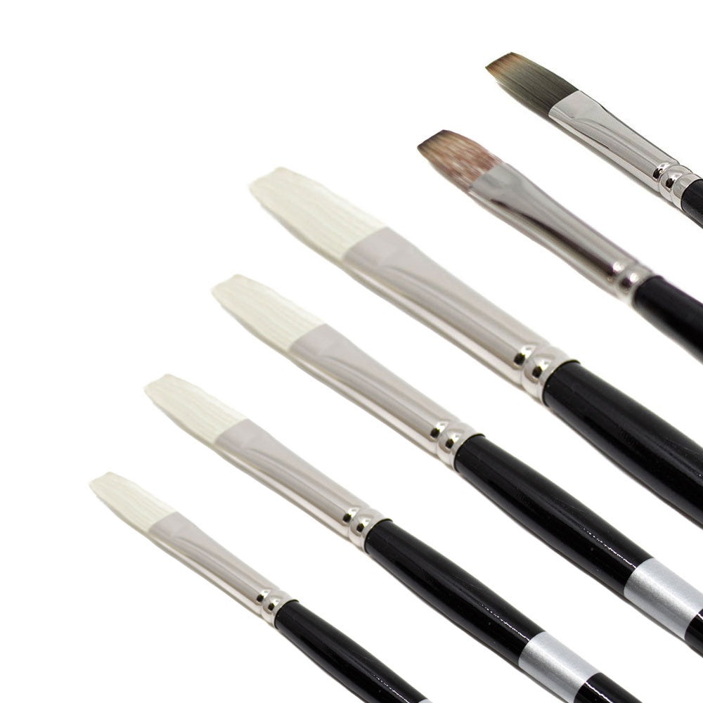 Kai Lun Qu 6-Piece Trekell Brush Set for Acrylic & Oil Painting Trekell Art Supplies