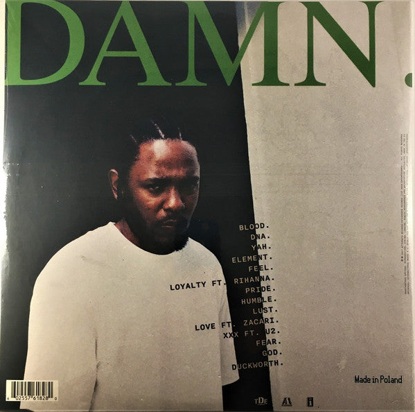 Kendrick Lamar Damn. Top Dawg Entertainment, Aftermath Entertainment, Interscope Records, Aftermath/Interscope Records 2xLP, Album, RE, Gat Mint (M) Mint (M) Love Vinyl Records
