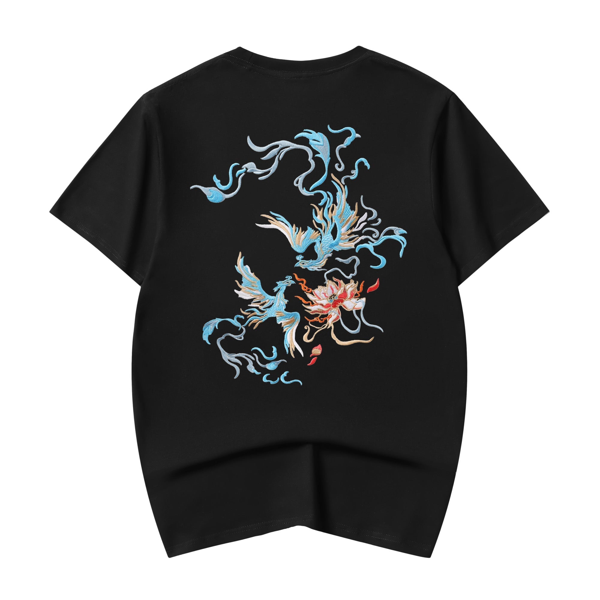 KH606 Blue Phoenix Embroidery Tee Niepce