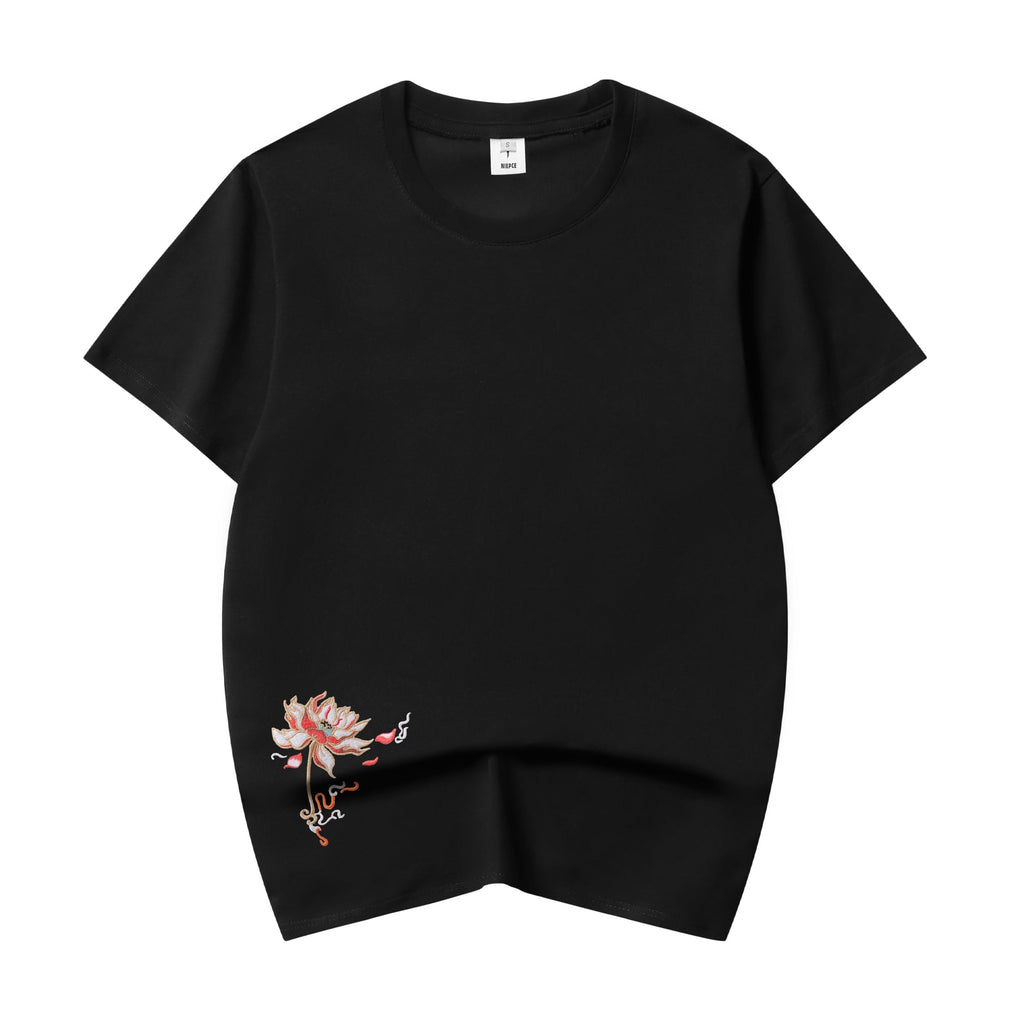 KH606 Blue Phoenix Embroidery Tee Niepce