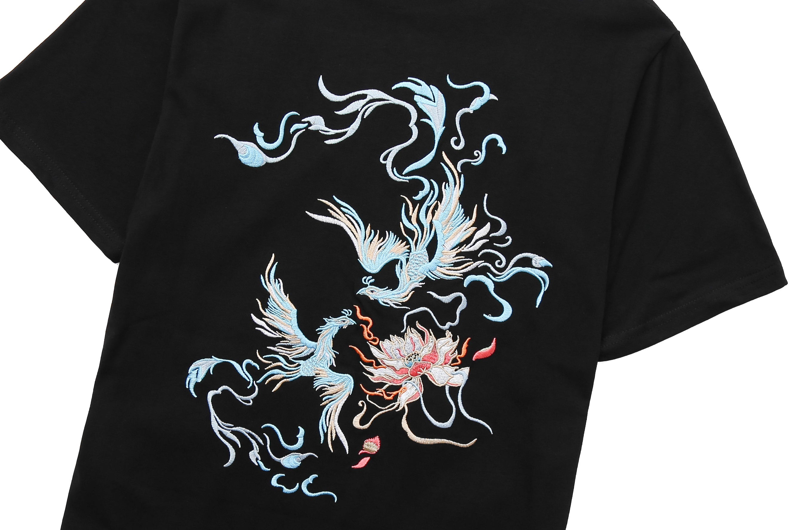 KH606 Blue Phoenix Embroidery Tee Niepce
