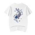 KH801 Blue Koi Embroidery Tee Niepce