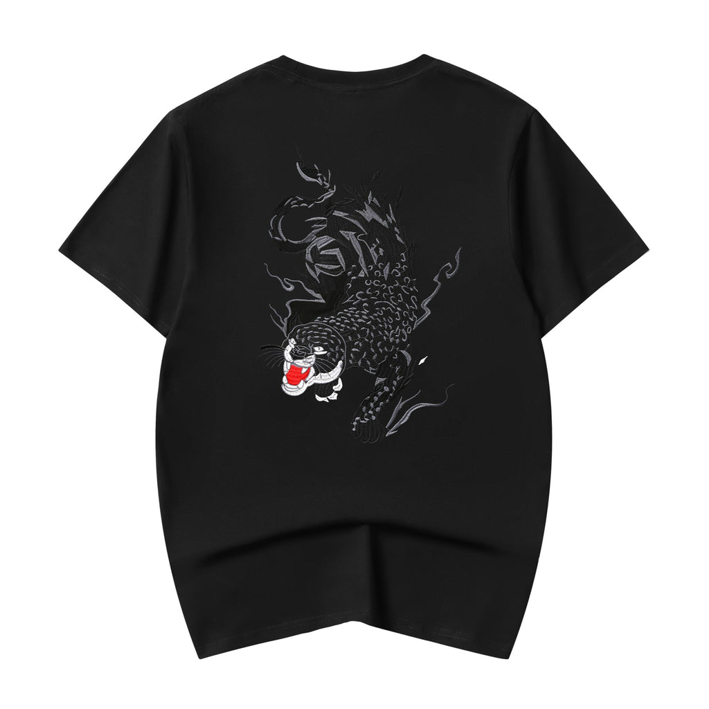KH802 Raging Panther Embroidery Tee Niepce