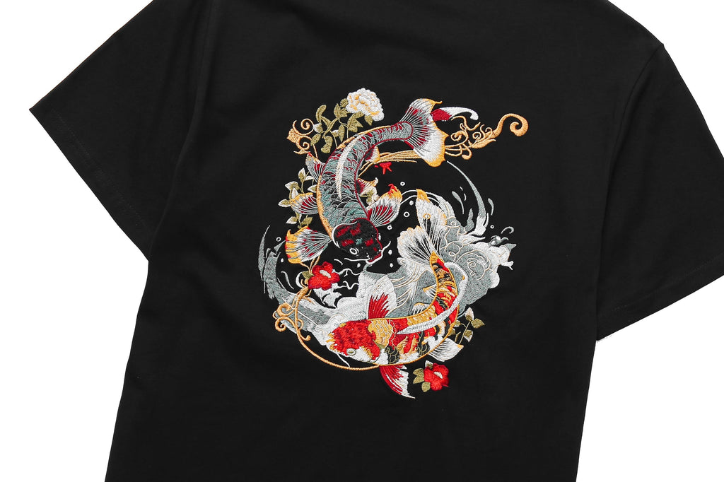 KH880 Koi Embroidery Tee Niepce