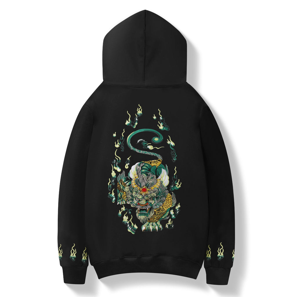 KH9007 Emerald Kirin Embroidery Hoodie Niepce