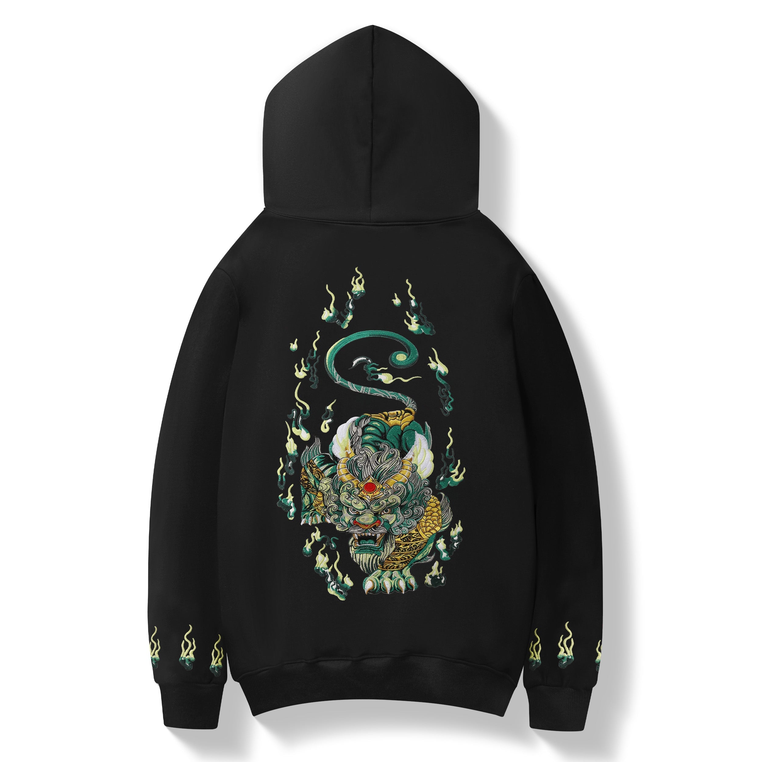 KH9007 Emerald Kirin Embroidery Hoodie Niepce