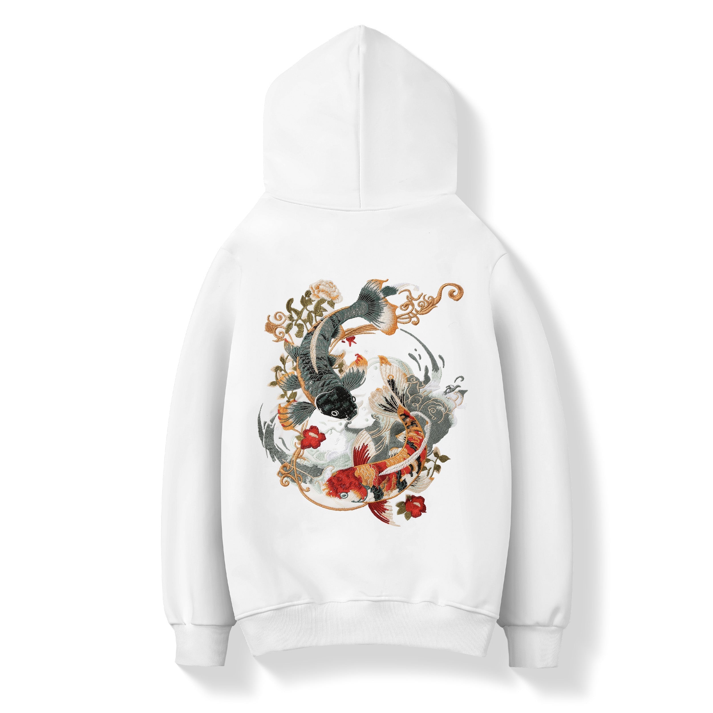 KH9008 Yin Yang Koi Embroidery Hoodie Niepce
